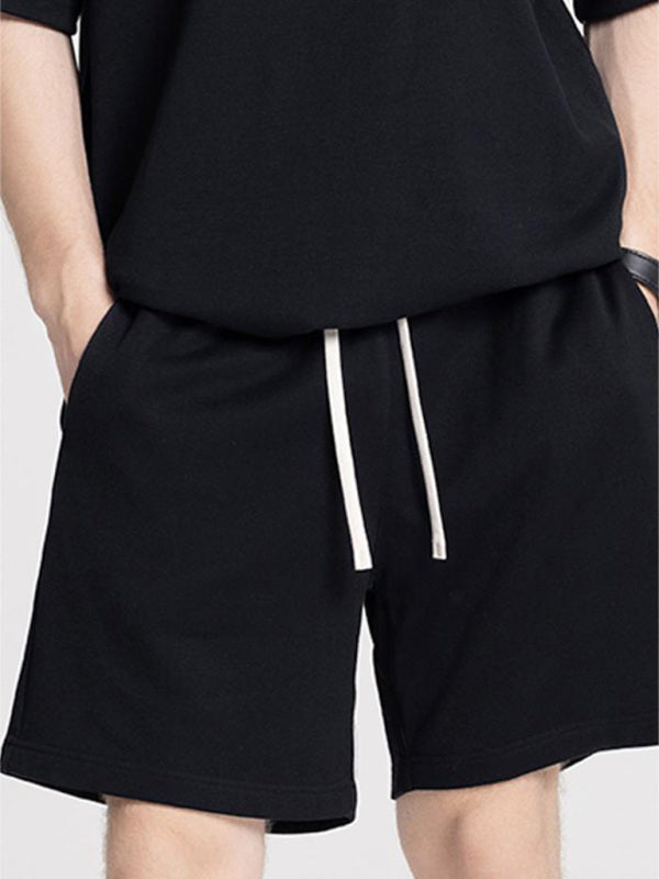 Men's solid color loose casual sports shorts - FashionistaDeal