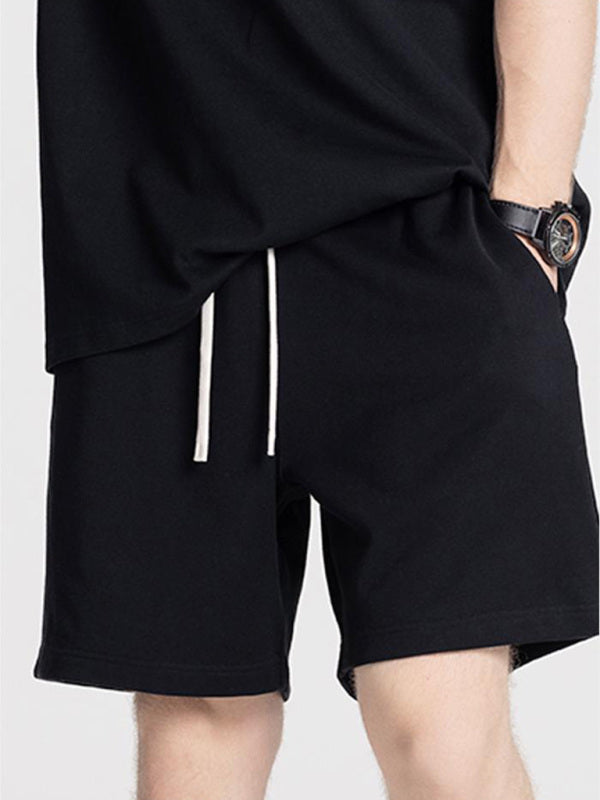 Men's solid color loose casual sports shorts - FashionistaDeal