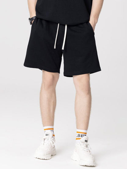 Men's solid color loose casual sports shorts - FashionistaDeal