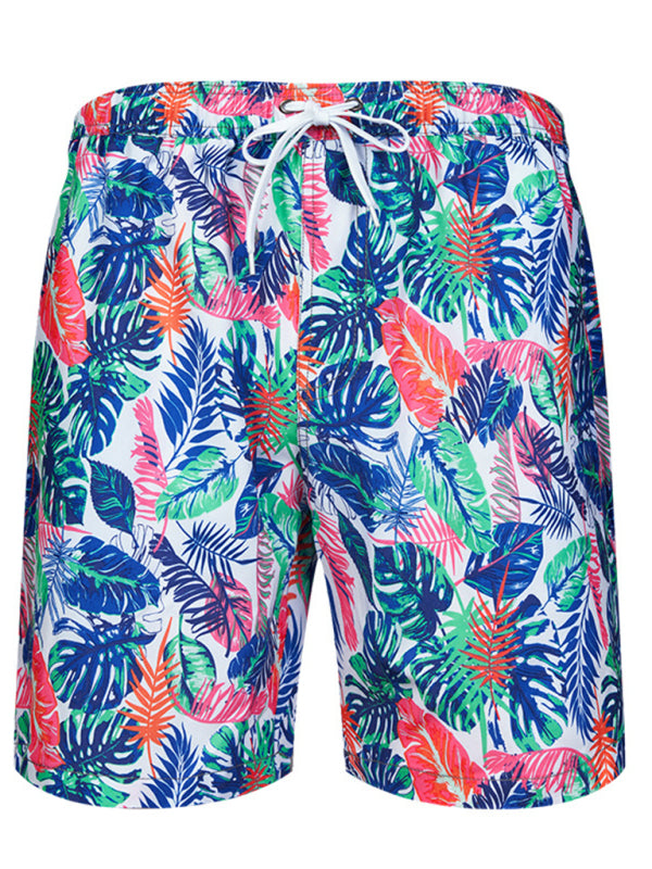 Men's Wonderland Floral Print Vacation Shorts - FashionistaDeal