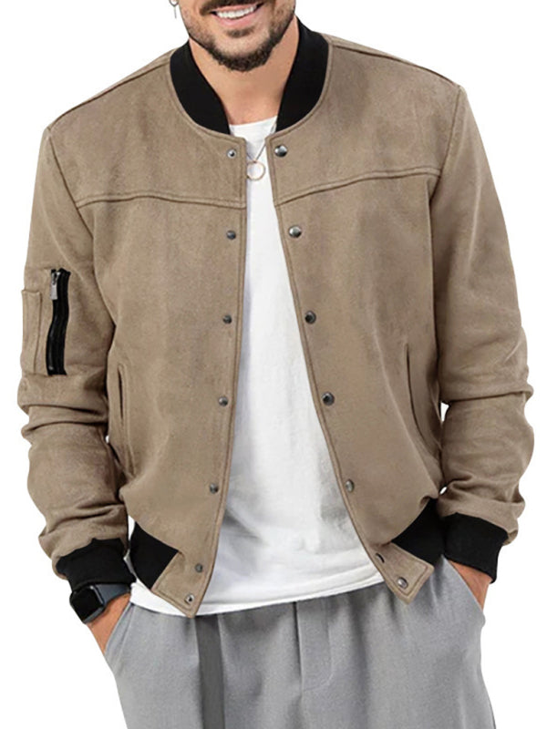 Men's new long sleeve casual cardigan jacket - FashionistaDeal