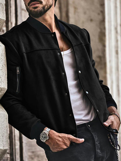 Men's new long sleeve casual cardigan jacket - FashionistaDeal