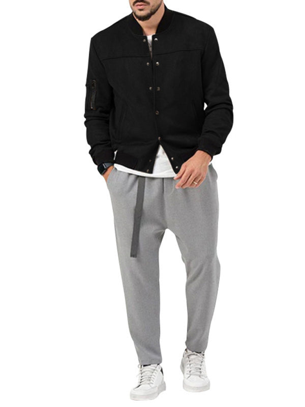 Men's new long sleeve casual cardigan jacket - FashionistaDeal