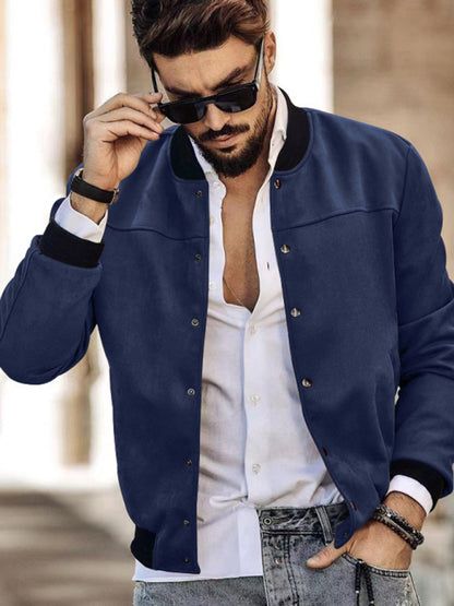 Men's new long sleeve casual cardigan jacket - FashionistaDeal