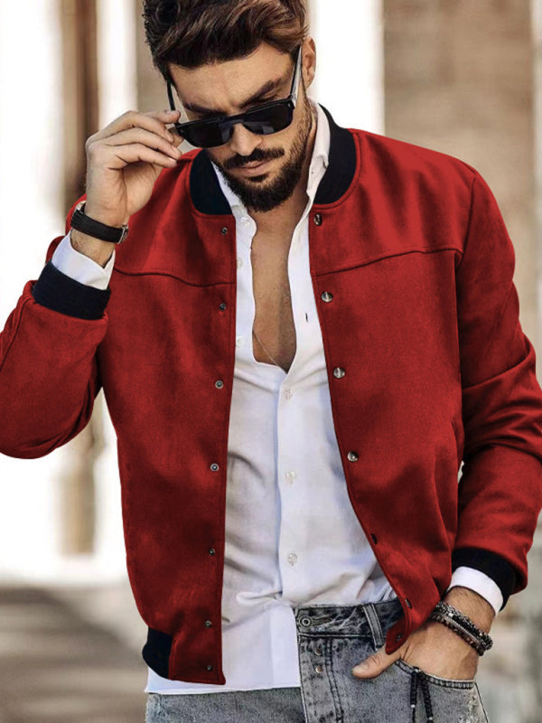 Men's new long sleeve casual cardigan jacket - FashionistaDeal