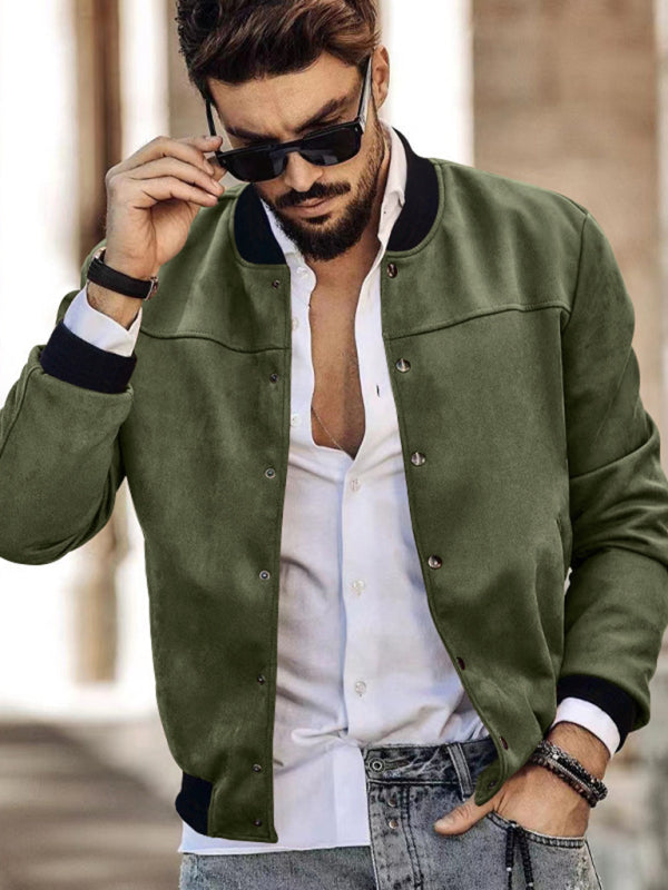 Men's new long sleeve casual cardigan jacket - FashionistaDeal