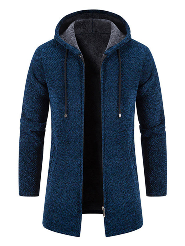 Men's casual zipper hooded cardigan - FashionistaDeal