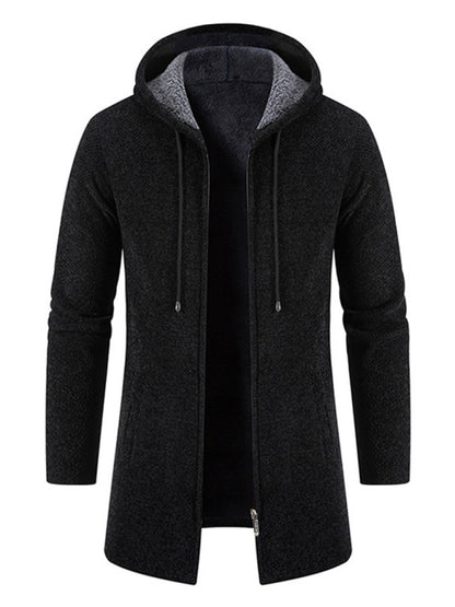 Men's casual zipper hooded cardigan - FashionistaDeal