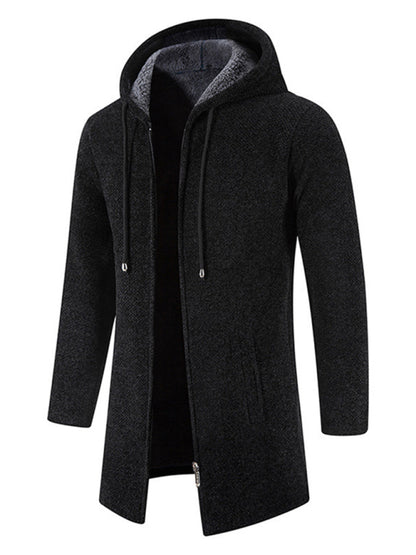 Men's casual zipper hooded cardigan - FashionistaDeal