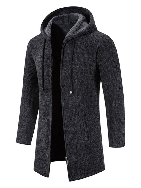 Men's casual zipper hooded cardigan - FashionistaDeal