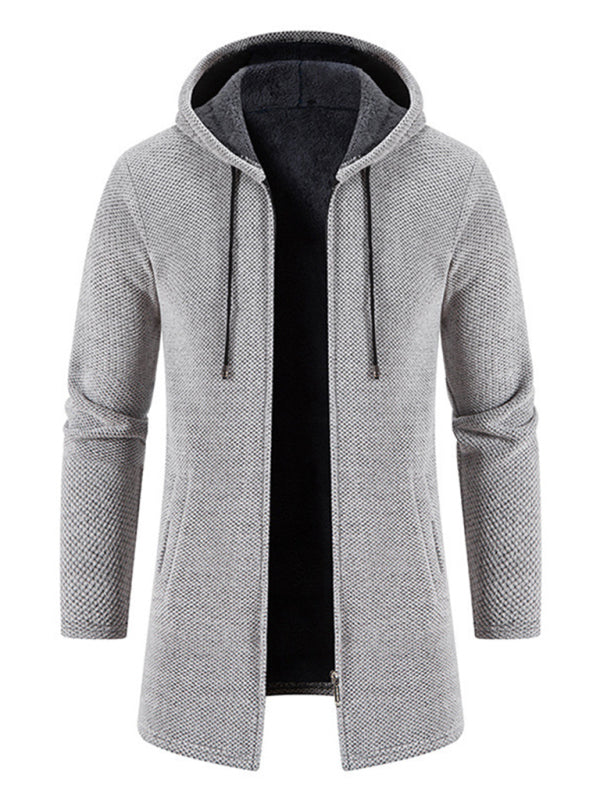 Men's casual zipper hooded cardigan - FashionistaDeal