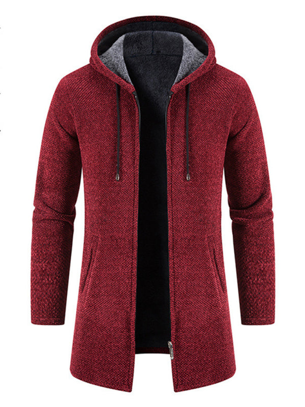 Men's casual zipper hooded cardigan - FashionistaDeal