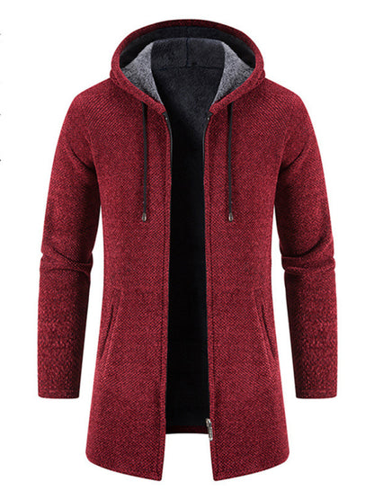 Men's casual zipper hooded cardigan - FashionistaDeal