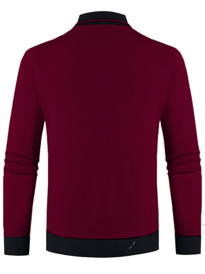 Men's new half turtleneck plus velvet slim long-sleeved sweater - FashionistaDeal