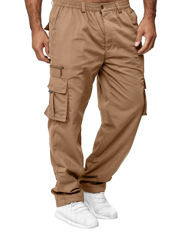 Men's Casual Multi-Pocket Loose Straight Cargo Pants - FashionistaDeal