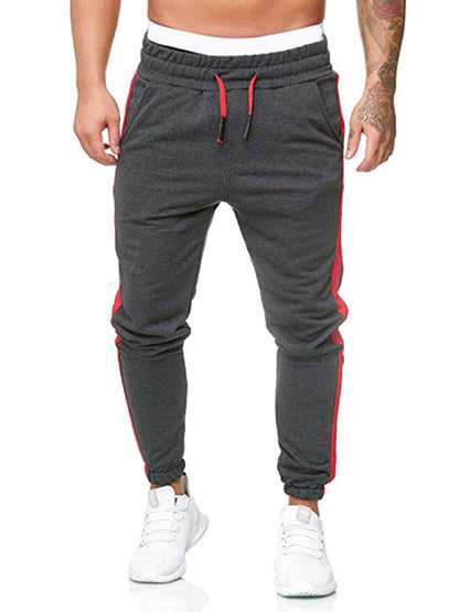 Men's sports color block casual trousers - FashionistaDeal