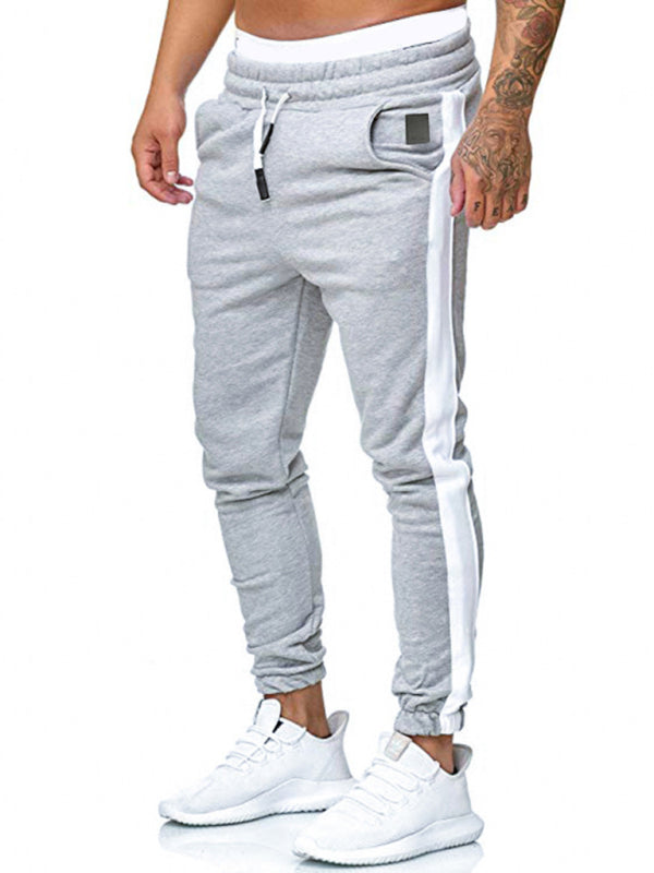 Men's sports color block casual trousers - FashionistaDeal