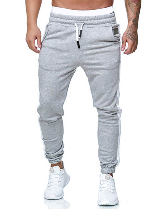 Men's sports color block casual trousers - FashionistaDeal