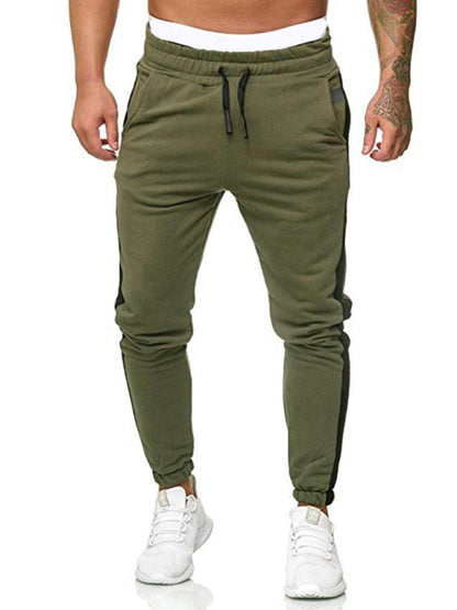 Men's sports color block casual trousers - FashionistaDeal