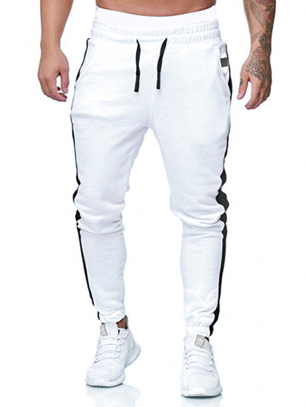 Men's sports color block casual trousers - FashionistaDeal