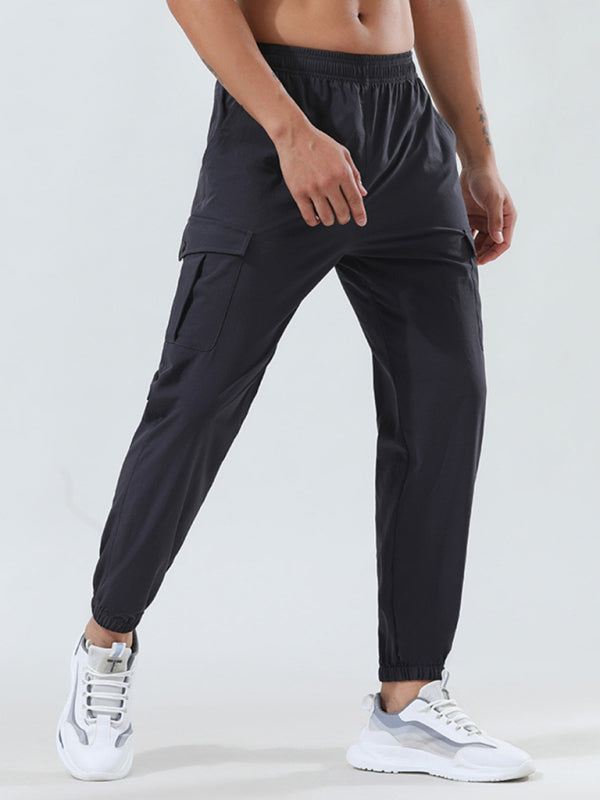 Men's quick-drying elastic casual fitness training cargo pocket trousers - FashionistaDeal