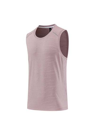 Men's loose round neck breathable and quick-drying running sports vest - FashionistaDeal