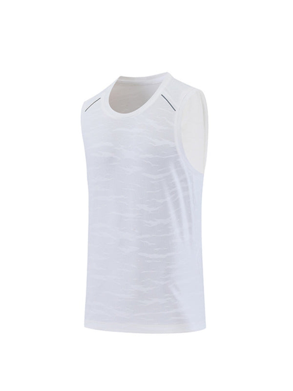 Men's loose round neck breathable and quick-drying running sports vest - FashionistaDeal