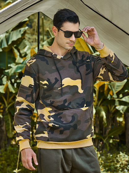 Men's casual camouflage print fashion hooded sweatshirt - FashionistaDeal