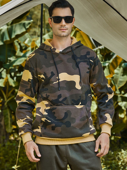 Men's casual camouflage print fashion hooded sweatshirt - FashionistaDeal