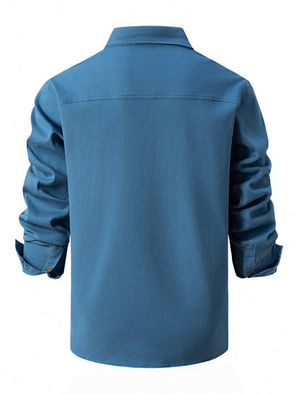 Men's Casual Fashion Business Long Sleeve Shirt