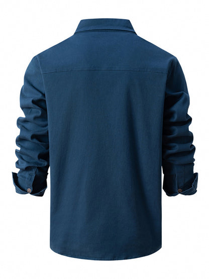 Men's Casual Fashion Business Long Sleeve Shirt