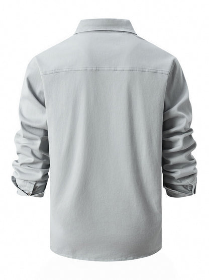 Men's Casual Fashion Business Long Sleeve Shirt