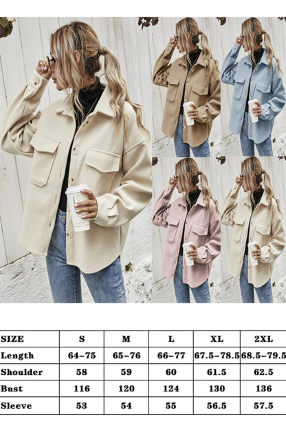 Autumn Winter Lapel Single Breasted Solid Coat - FashionistaDeal