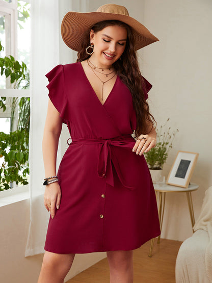 plus size women's fashion loose dress - FashionistaDeal