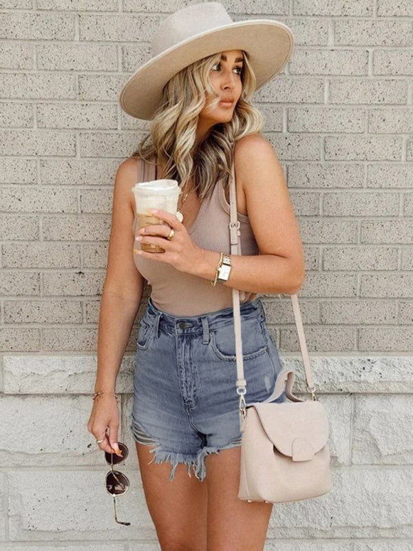 Ripped Casual Denim Shorts High Waist Looks Slim - FashionistaDeal