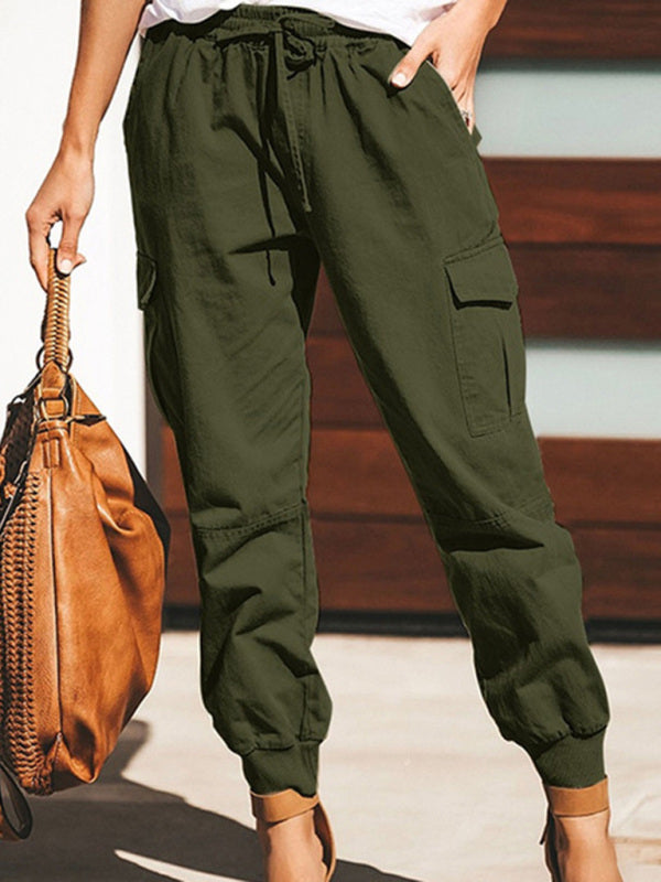 Women's Solid Color Cutest Cargo Pants - FashionistaDeal