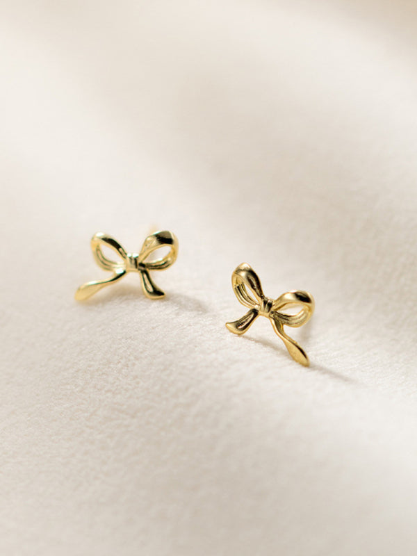 Retro bow earrings, elegant and high-end earrings, simple earrings for women - FashionistaDeal