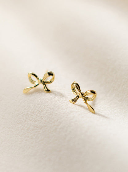 Retro bow earrings, elegant and high-end earrings, simple earrings for women - FashionistaDeal