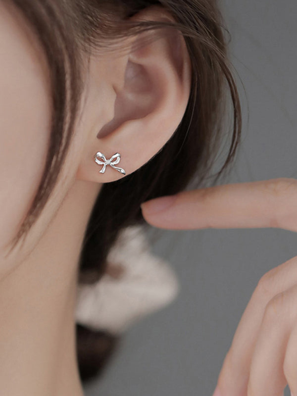 Retro bow earrings, elegant and high-end earrings, simple earrings for women - FashionistaDeal