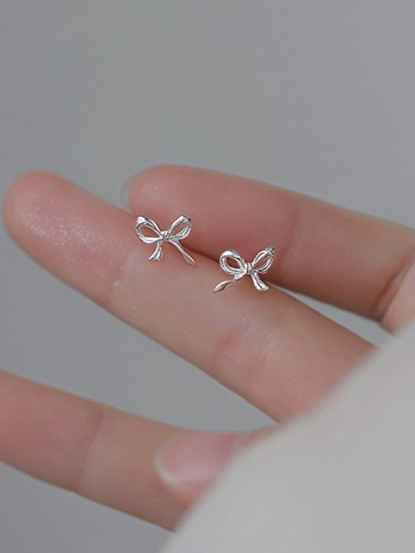 Retro bow earrings, elegant and high-end earrings, simple earrings for women - FashionistaDeal