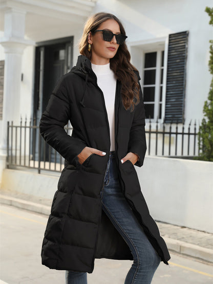 New winter mid-length slim cotton jacket warm down cotton jacket - FashionistaDeal