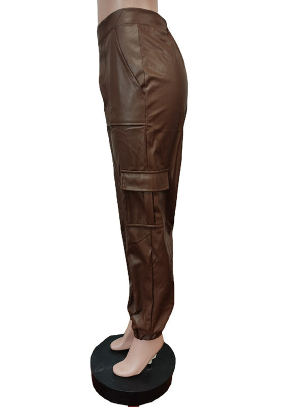 Women's Fashionable Multiple Pocket Cargo Pants - FashionistaDeal