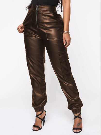 Women's Fashionable Multiple Pocket Cargo Pants - FashionistaDeal