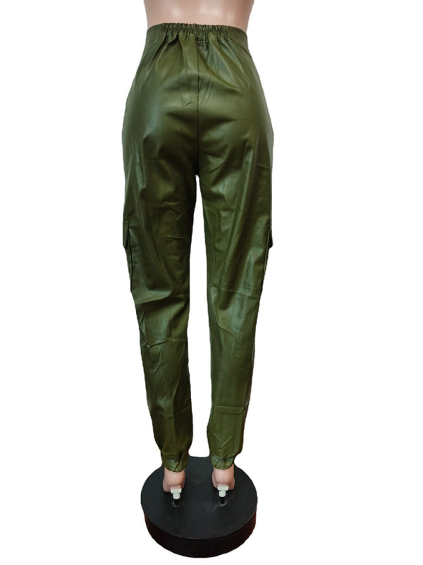 Women's Fashionable Multiple Pocket Cargo Pants - FashionistaDeal