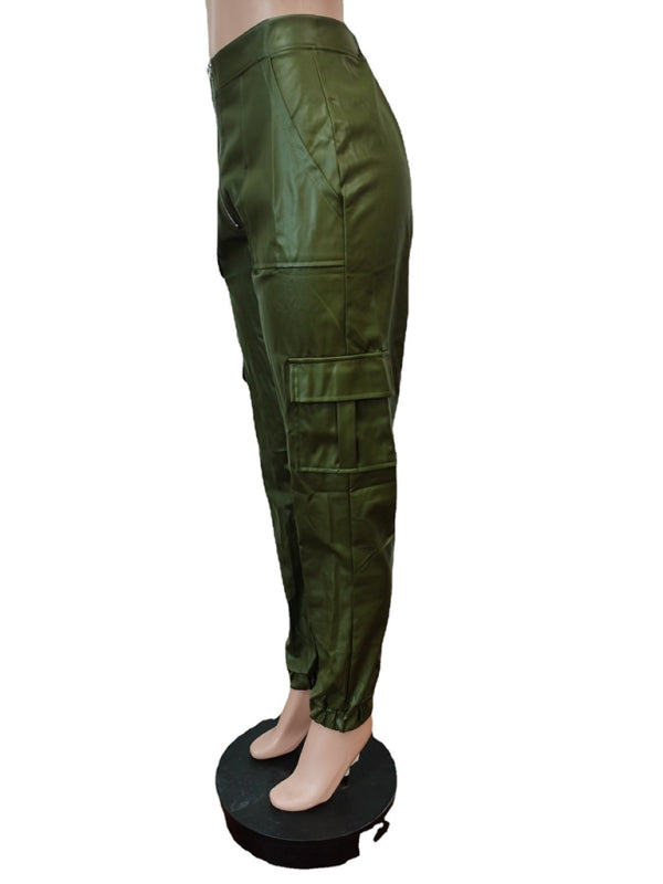 Women's Fashionable Multiple Pocket Cargo Pants - FashionistaDeal