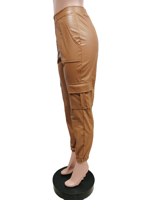 Women's Fashionable Multiple Pocket Cargo Pants - FashionistaDeal