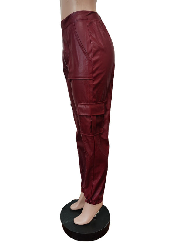 Women's Fashionable Multiple Pocket Cargo Pants - FashionistaDeal