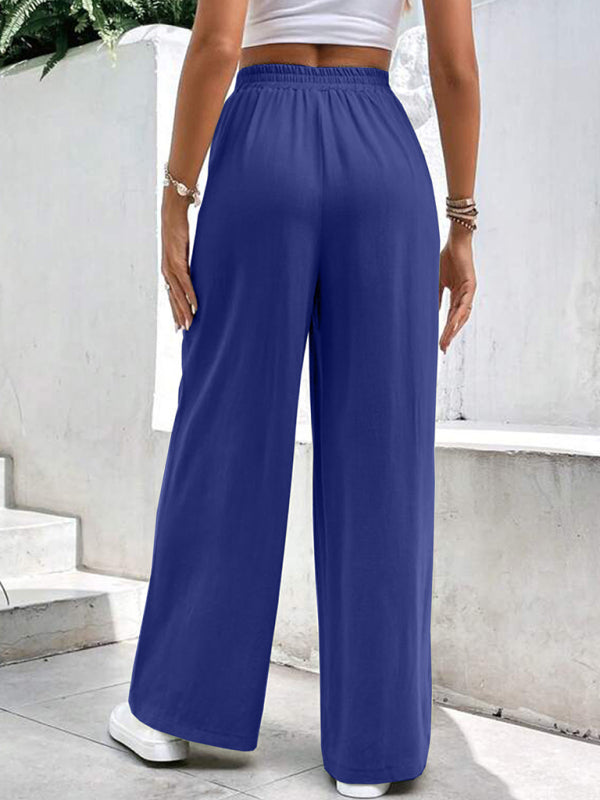 Women's mid-waist straight pants