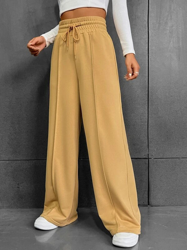 Women's straight leg loose sweatpants wide leg pants outdoor dance casual trousers