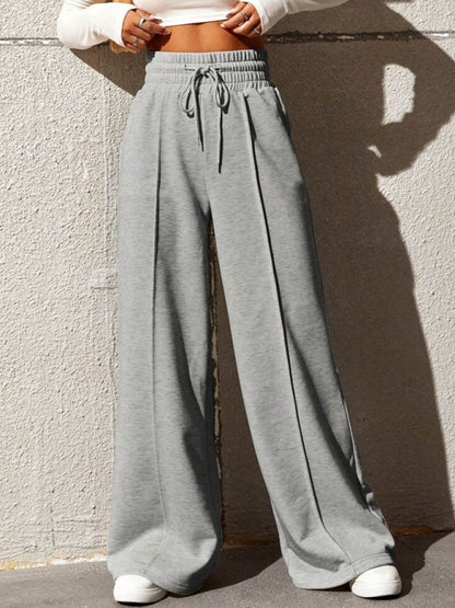 Women's straight leg loose sweatpants wide leg pants outdoor dance casual trousers